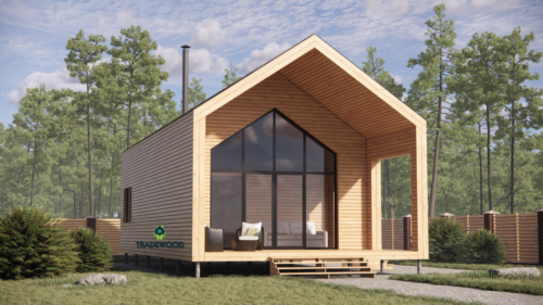 Баня барнхаус Святопетровське – 48,8м²