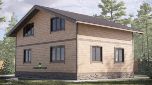 Каркасний будинок “Баварія” – 112м²