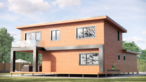 Каркасний будинок ХайТек – 179м²