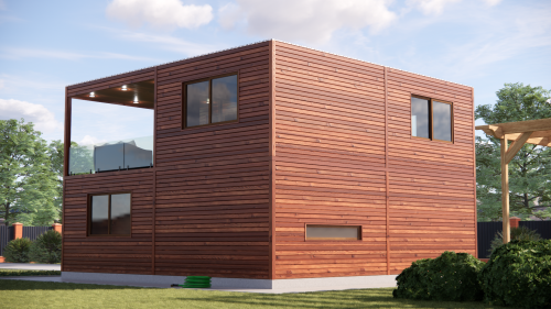 Каркасний будинок “Дача” – 94,2 м²