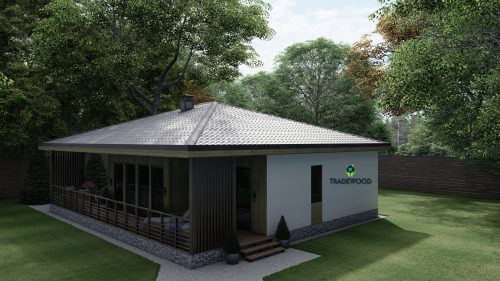 Каркасний будинок “Полтава” – 98м²