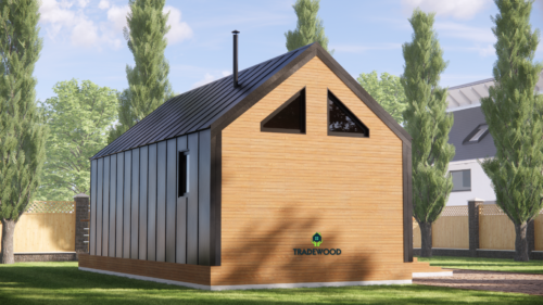 Баня барнхаус “Ворзель” – 31м²