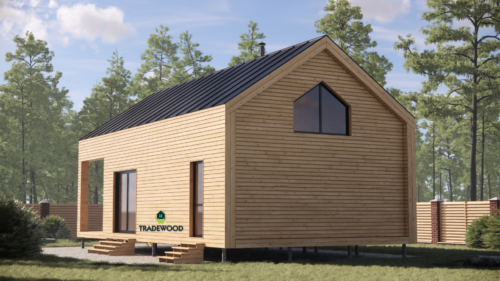 Баня барнхаус Святопетровське – 48,8м²