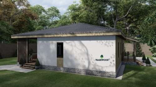 Каркасний будинок “Полтава” – 98м²