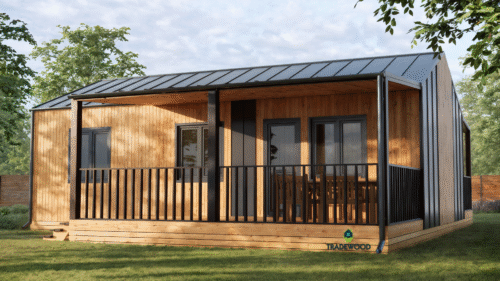 Каркасний будинок “Кагарлик” – 60м²