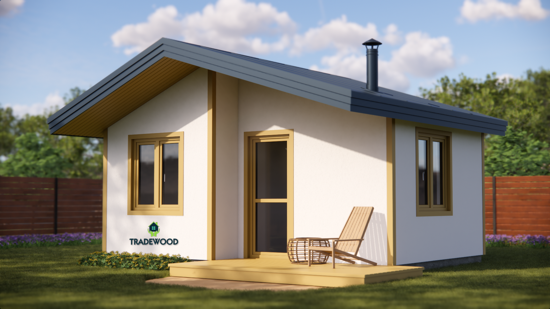 Каркасний будинок “Малеча” – 21,4м²
