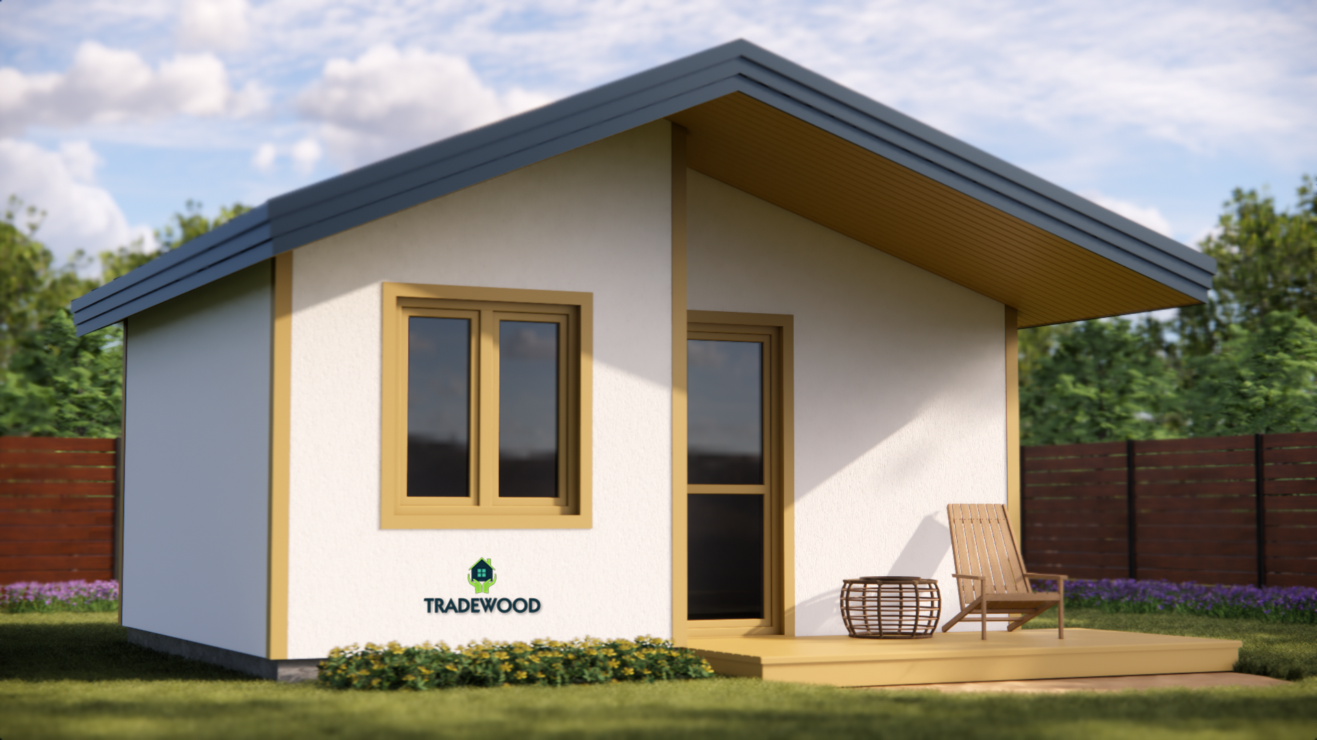 Каркасний будинок “Малеча” – 21,4м²