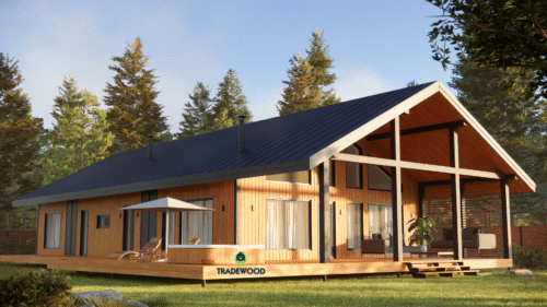 Каркасний будинок “Коломия” – 163,2м²